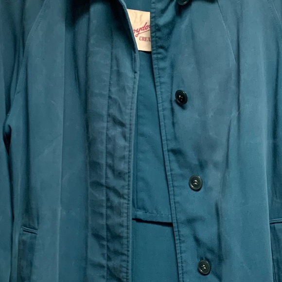 Vintage teal CROYDON raincoat - Picture 3 of 5